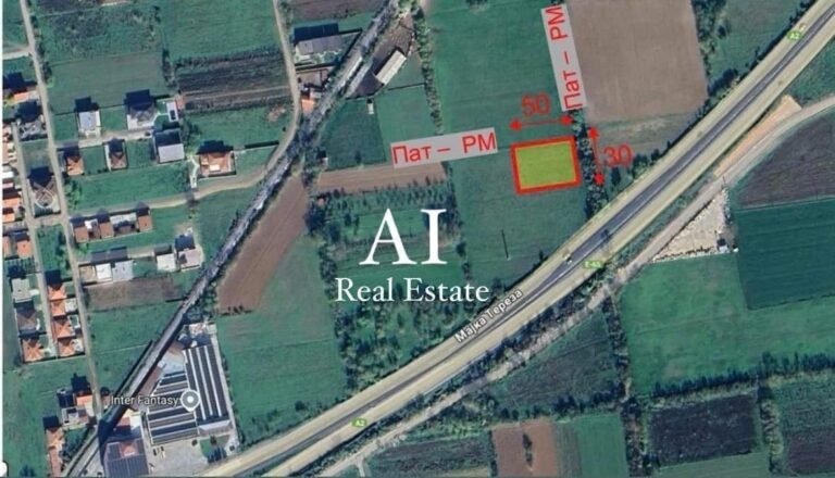 150€ /м2 – Се продава плац, 1.500м2 зад фабриката „Тетекс“ – Тетово